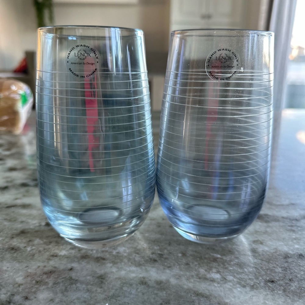 Lenox 8ct glass cup set . Brand new